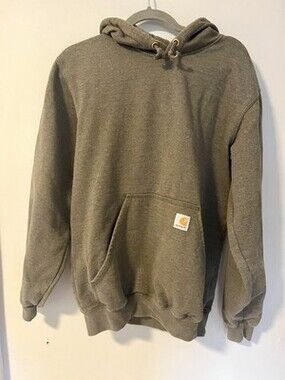 Carhartt Sweatshirt Mens S Original Fit Cotton Pullover Hoodie Olive Green